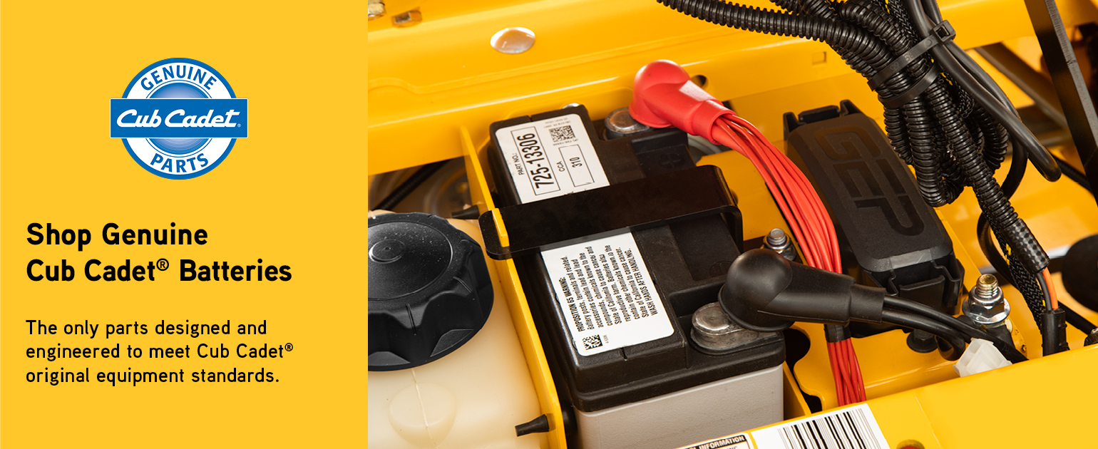 Cub cadet zero turn store mower battery